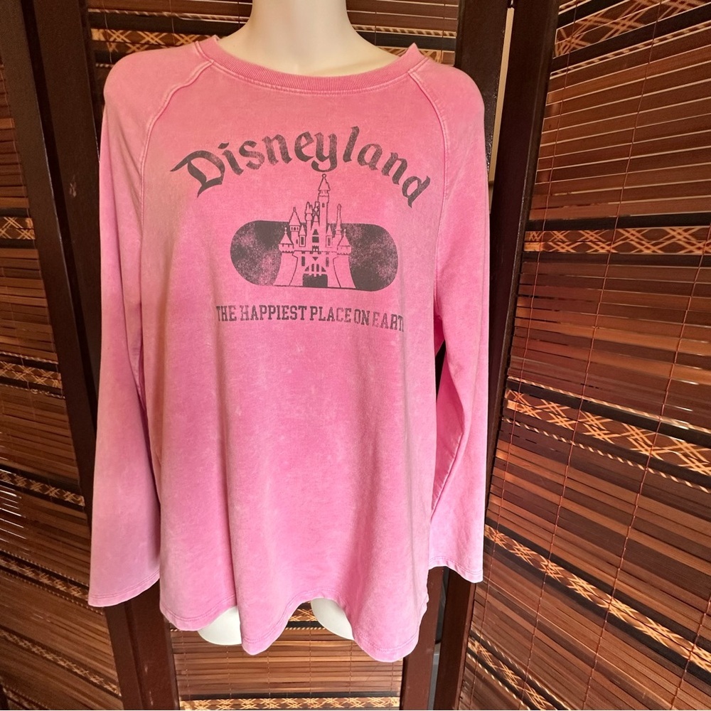Disney Pink Disneyland 'The Happiest Place on Earth' Pullover Sweatshirt